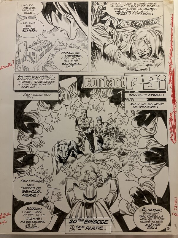 Contact psi by mitton - Planche originale