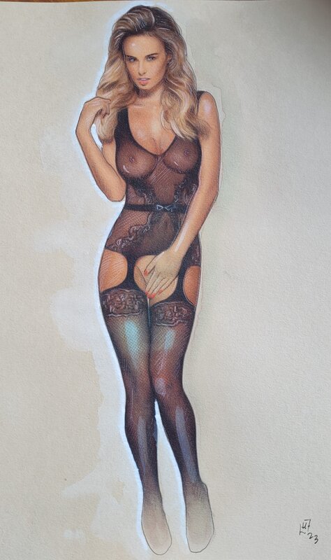 Pin up par Fabrice Le Hénanff - Illustration originale