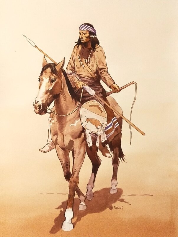 Golden West by Christian Rossi - Original Illustration