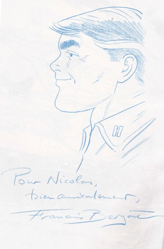 Francis Bergèse, Le personnage de Tumbler (Buck Danny) - Dédicace