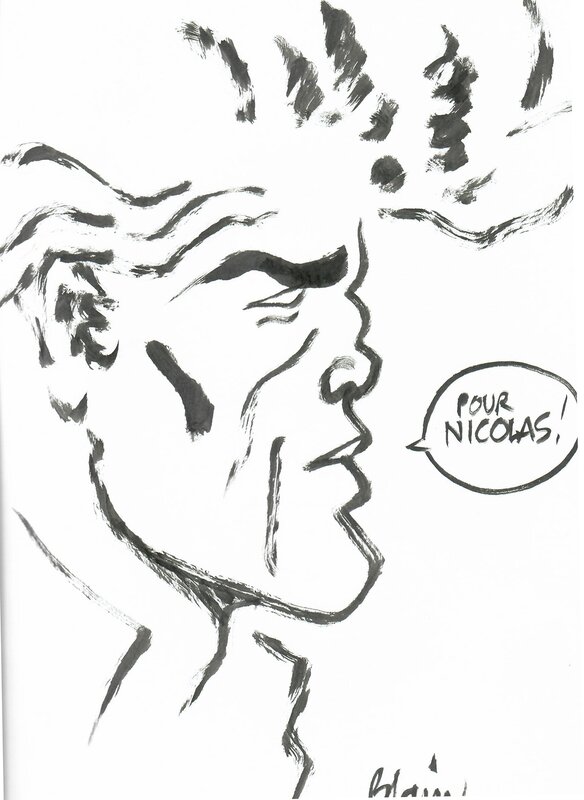 Blueberry par Christophe Blain - Dédicace