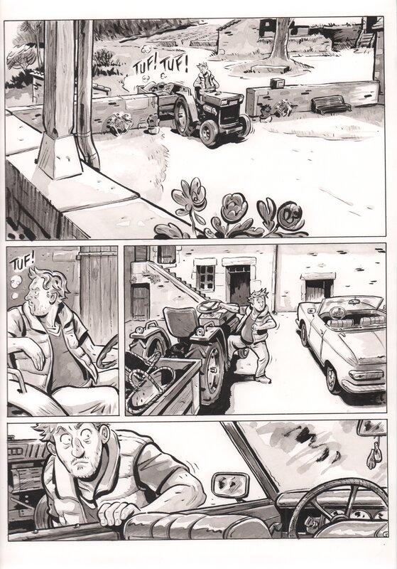 En vente - Boris Guilloteau - Un grand Bourgogne oublié - Tome 2 - planche originale Page 5 - Planche originale