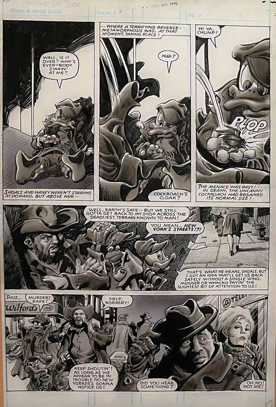 Gene Colan, Dave Simons, Howard the Duck magazine #4 - Planche originale