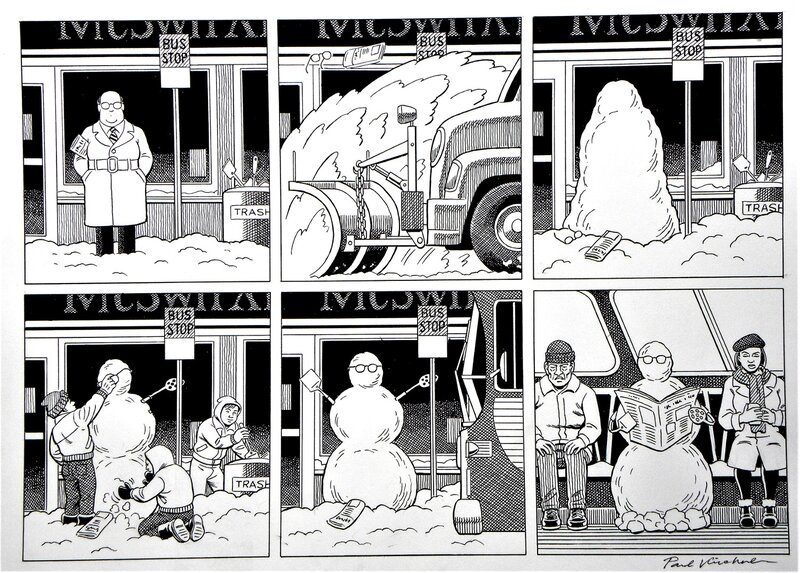 For sale - Le BUS 3 –  » SNOWMAN  » – Planche originale – Paul kirchner - Comic Strip