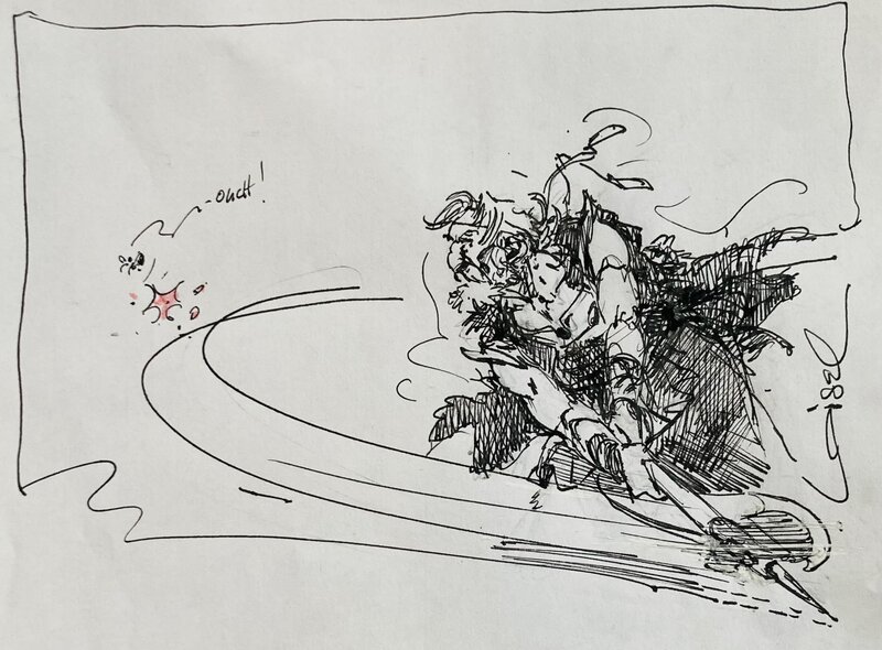 Le Chevalier Bragon par Loisel - Illustration originale