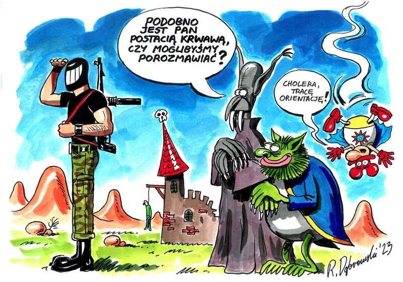 Ryszard Dąbrowski, Liquidateur rencontrer Shlurp et Burp - Illustration originale