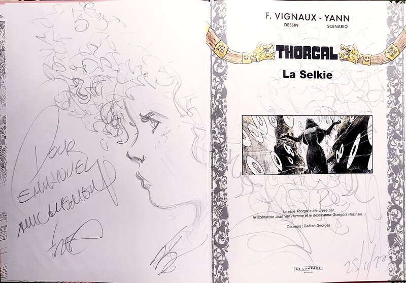 Frédéric Vignaux, Thorgal tome 38 La selkie 2023Nov25 - Sketch