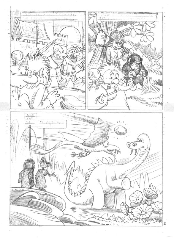 Wojtek Olszówka, Tadeusz Baranowski, Big ZNIK - Aventures du professeur Nerwosolek / Przygody Profesorka Nerwosolka Page 5 - Sketch