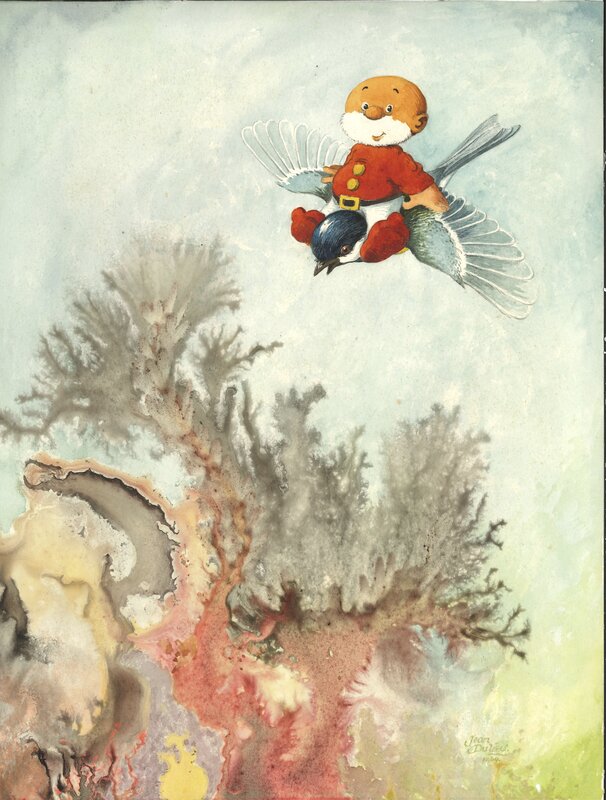 Jean Dulieu, Paulus en de Eikelmannetjes - Original Illustration