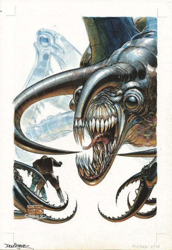 For sale - Juan Giménez, Les Méta-Barons : Menace Galactique #14. Couverture Américaine - Original Cover