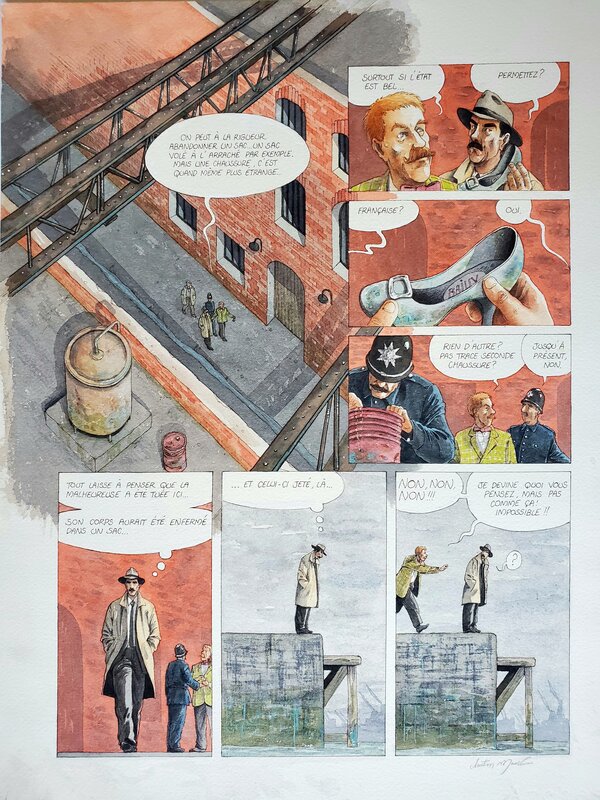 Christian Maucler, LES ENQUÊTES DU COMMISSAIRE RAFFINI T11 L'INCONNUE DE TOWER BRIDGE couleur directe - Comic Strip
