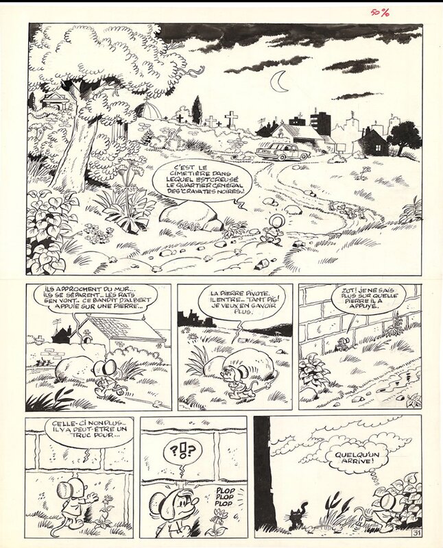 Sibylline p31T6 par Raymond Macherot, Paul Deliège - Planche originale