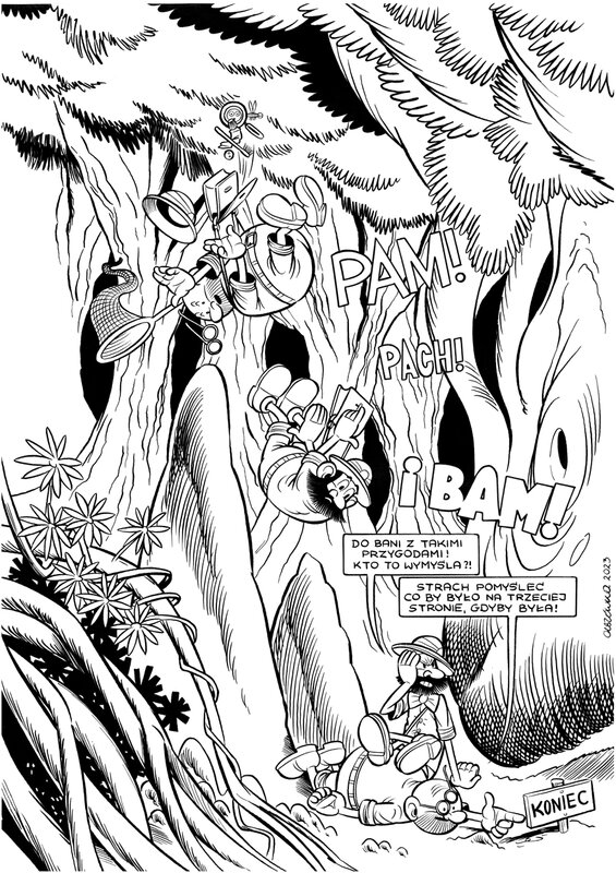 Wojtek Olszówka, Tadeusz Baranowski, Hirsute et bulle / Kudłaczek i Bąbelek - Planche originale
