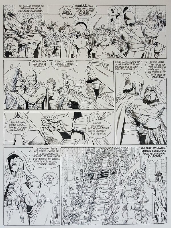 Jean-Yves Mitton, BEN HUR T3 CHEIK ILDERIM - Planche originale