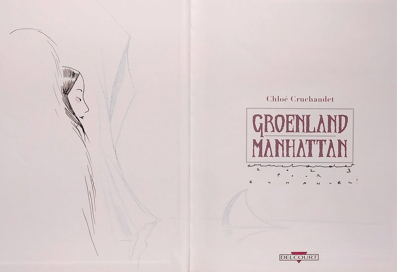 Chloé Cruchaudet, Groenland Manhattan 2923Dec03 - Dédicace
