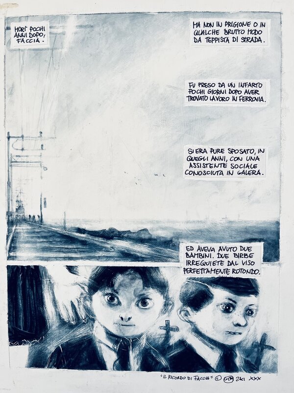 Gipi, 2001 - Esterno Notte - Il Ricordo di Faccia - Comic Strip