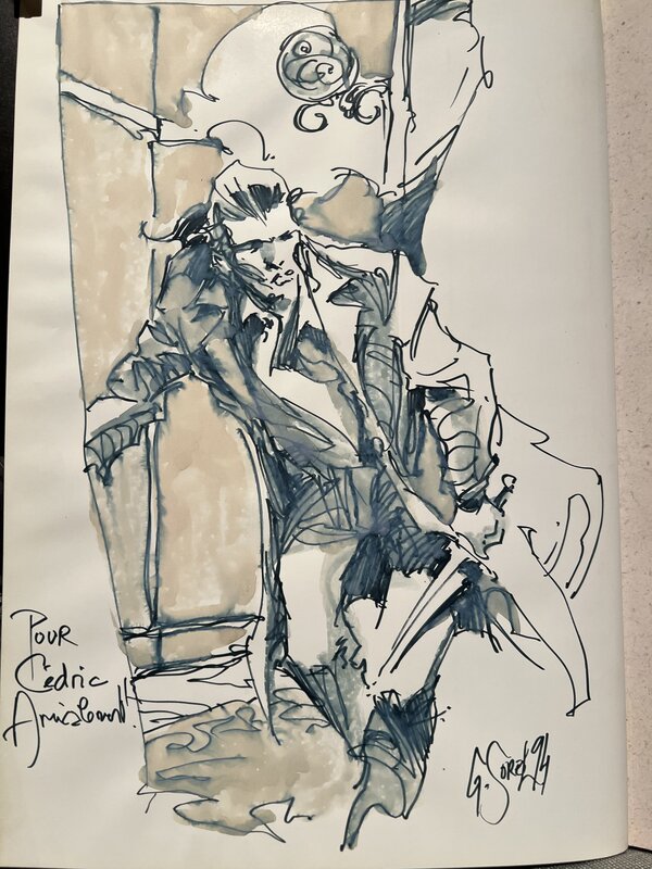 Guillaume Sorel, L’ile des Morts - T4 EO - Sketch