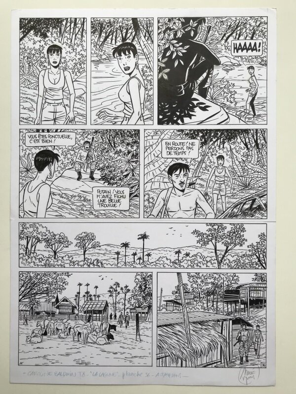 Caroline Baldwin par André Taymans - Planche originale