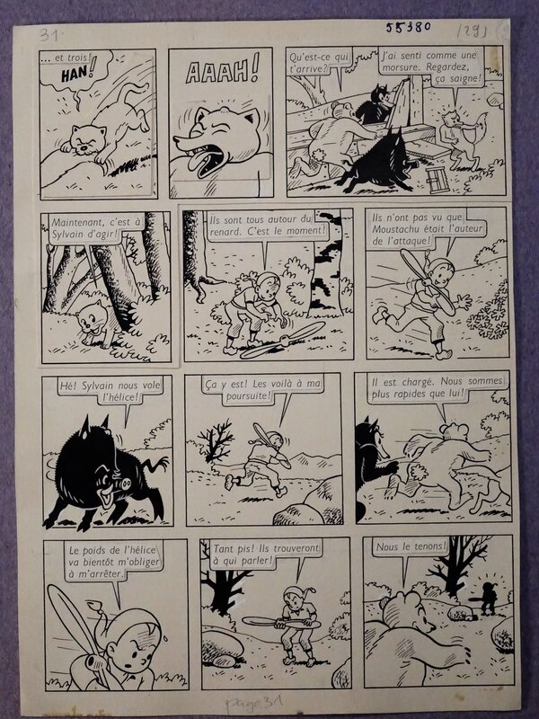 En vente - Pleins gaz par Claude Dubois - Planche originale