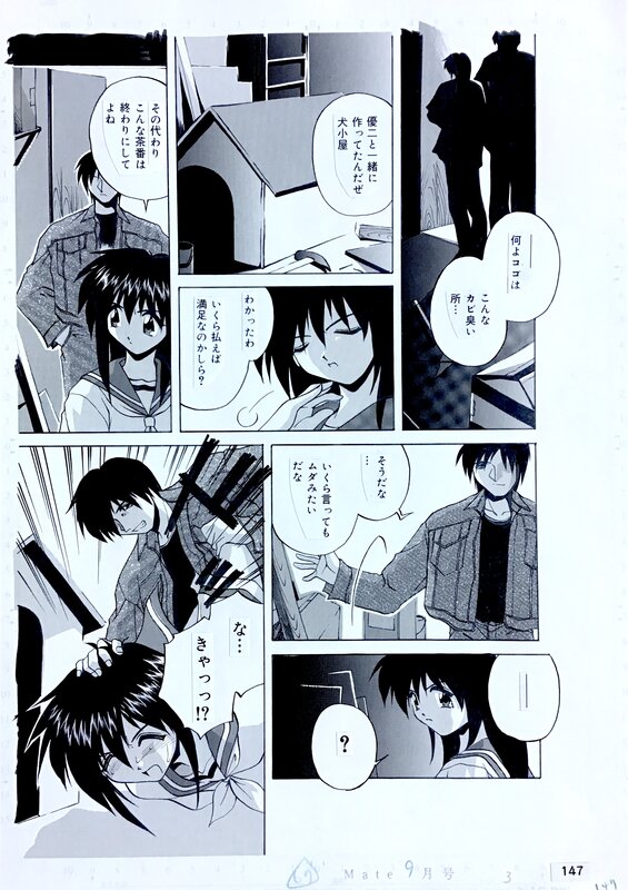 Hakufu ( Branshea ) hand-drawn erotic manga manuscript 