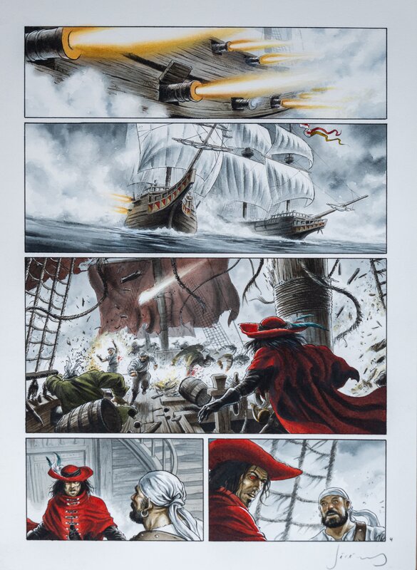 Barracuda par Jérémy, Jean Dufaux - Planche originale