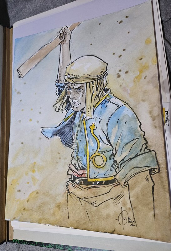 En vente - Soldat du désert par Benoit Dellac - Illustration originale