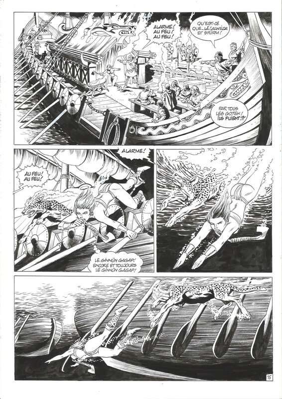 Jean-Yves Mitton - Alwilda planche 15 Acte 2 - Planche originale