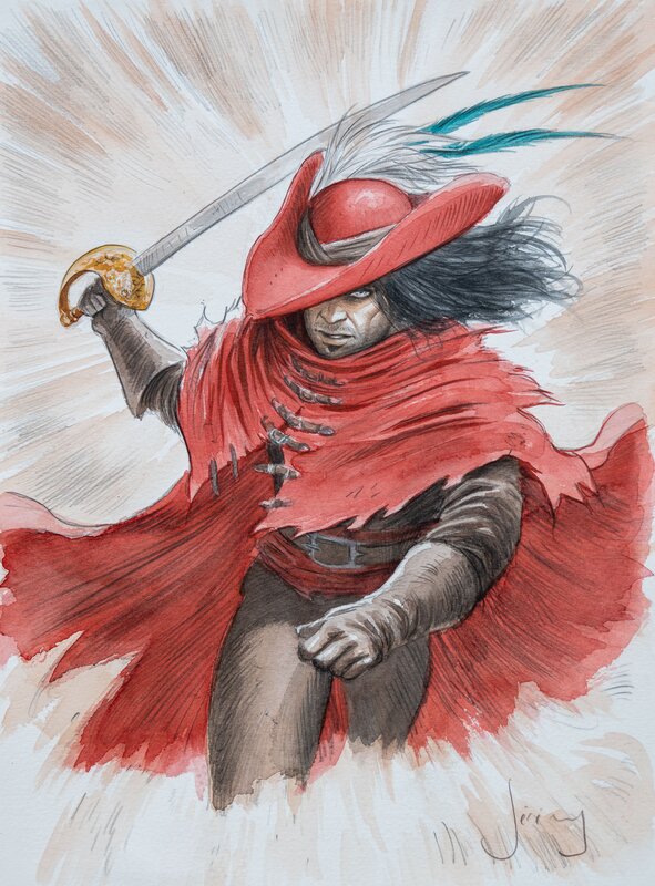 Jérémy, Barracuda - Le Faucon Rouge - Illustration originale