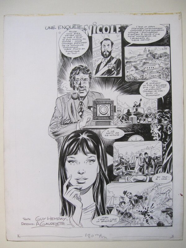 For sale - André Gaudelette, André Joy, Guy Hempay, Nicole - J2 magazine - Comic Strip