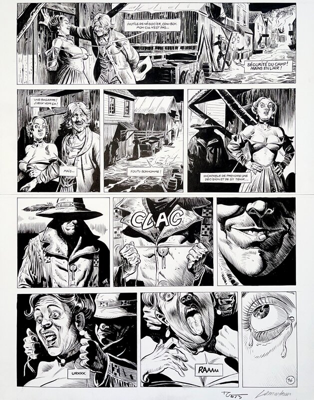 Jacques Lamontagne, Thierry Gloris, Wild West - Tome 3, planche 36 - Planche originale