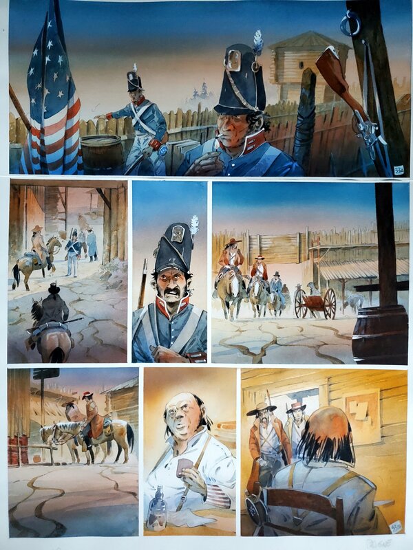 Patrick Prugne, IROQUOIS couleur directe - Comic Strip