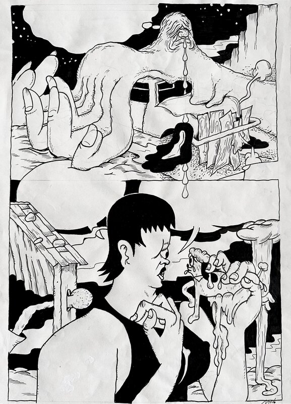 Planche non publiée by Jean-Michel Bertoyas - Comic Strip