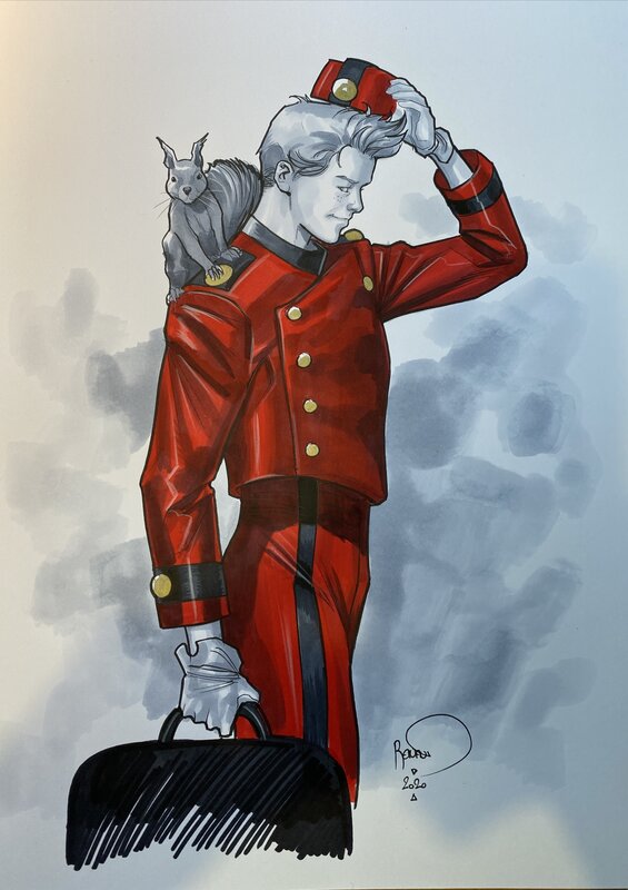 Spirou by Paul Renaud - Original Illustration