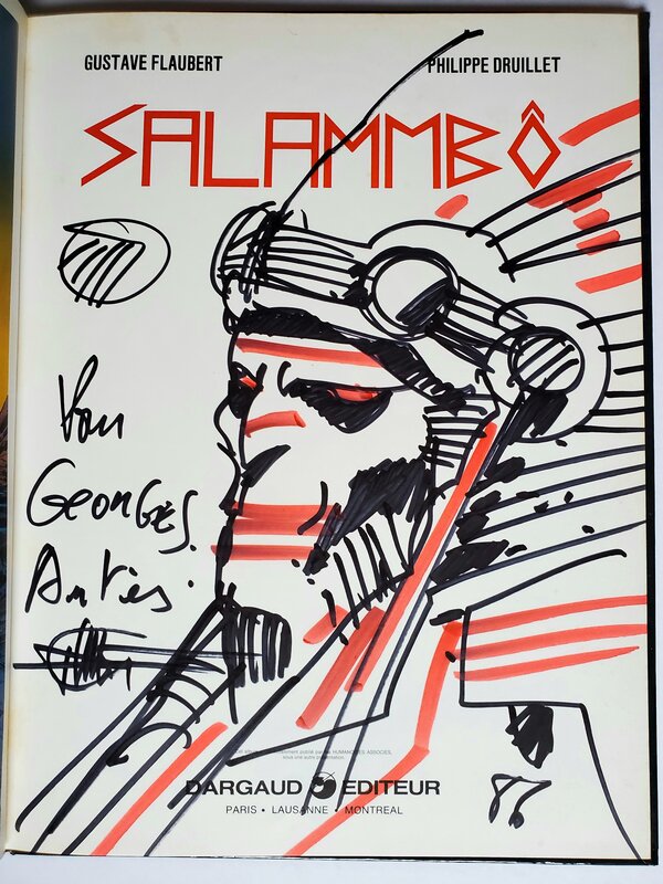Philippe Druillet, LONE SLOANE   T5 SALAMMBÔ - Sketch