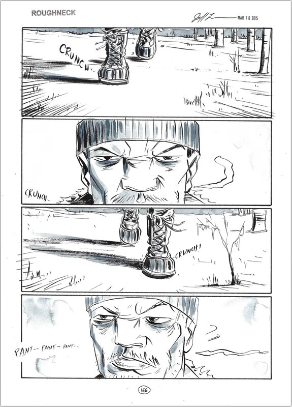 Winter-Road par Jeff Lemire - Planche originale