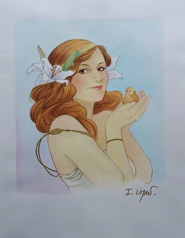 La Tendresse by Ingrid Liman - Original Illustration