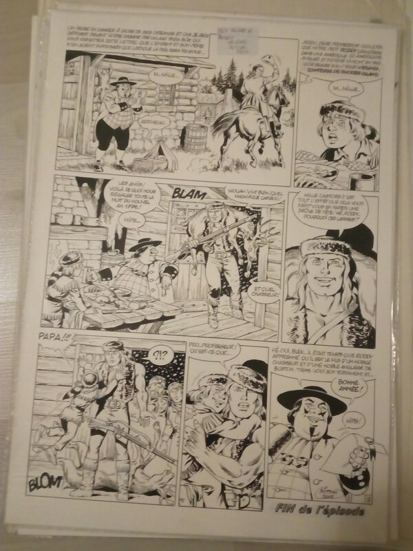 Planche originale blek les origines de roddy / jean yves mitton - Comic Strip