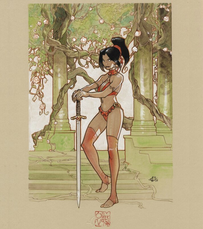 Cixi par Olivier Vatine - Illustration originale
