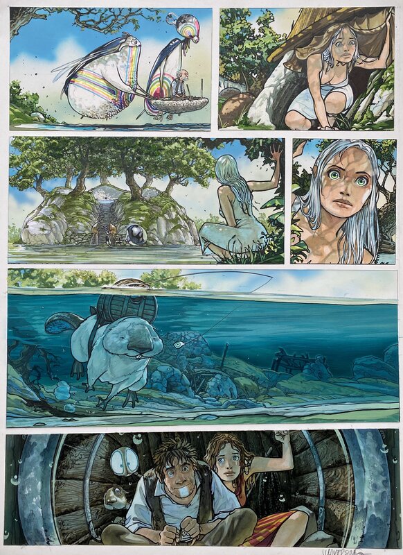 Massimiliano Frezzato, Les Gardiens du Maser - Le village perdu - T6 p.10 - Planche originale