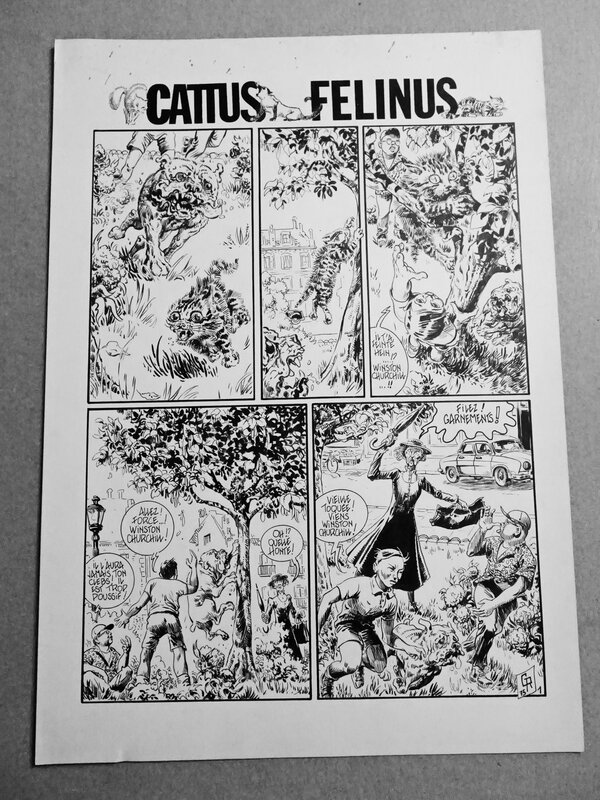 Cattus Felinus 1/3 par Georges Ramaïoli - Planche originale