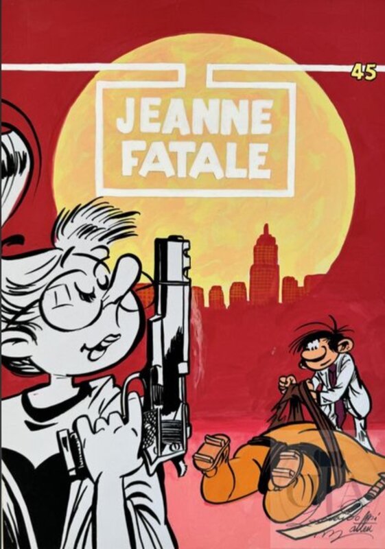 En vente - Jeanne Fatale par Léonardo - Illustration originale