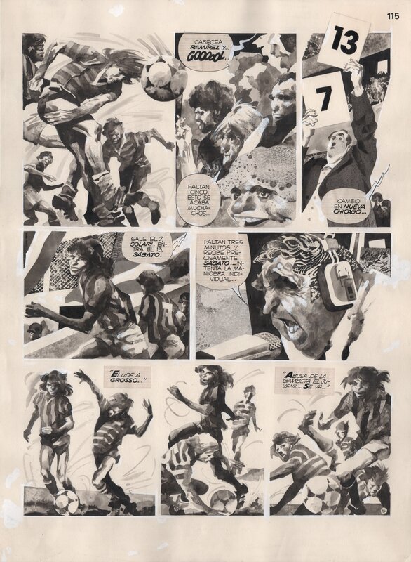 En vente - Perramus par Alberto Breccia, Juan Sasturain - Planche originale