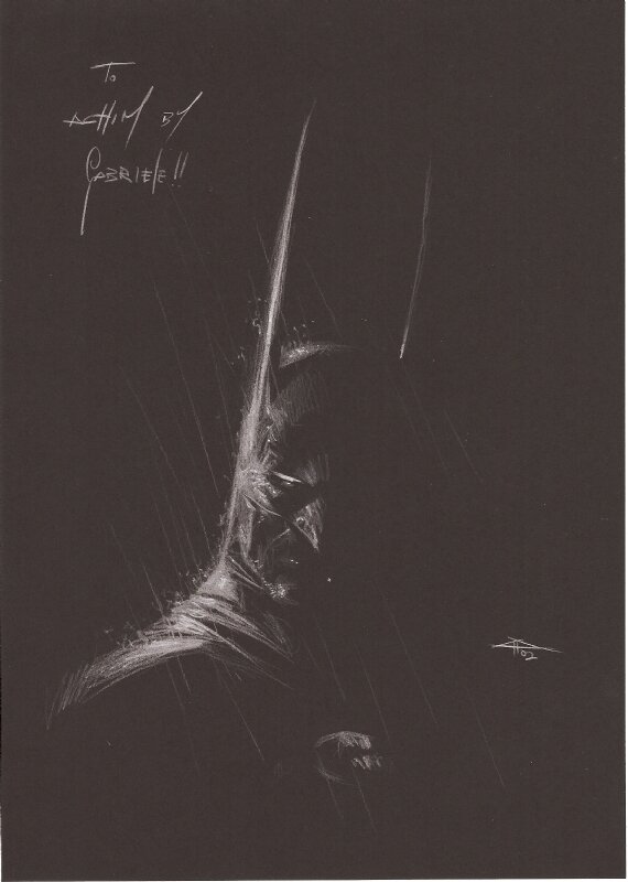 Gabriele Dell'Otto, Black & White Batman - Sketch