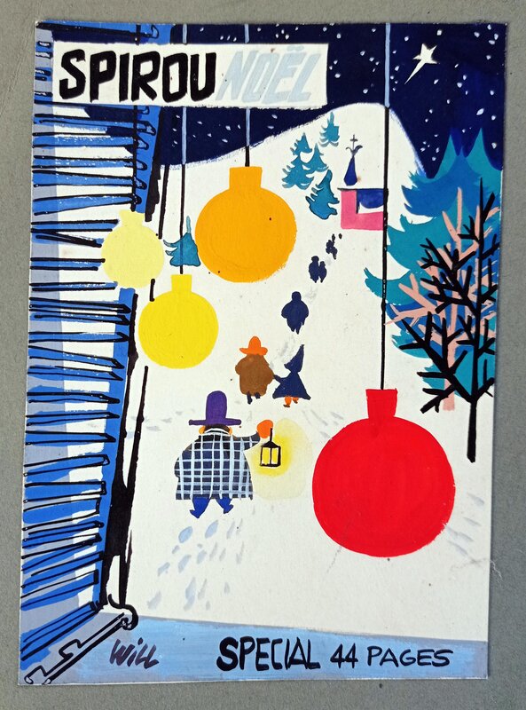 Spécial Noël 1957 by Will - Original Illustration