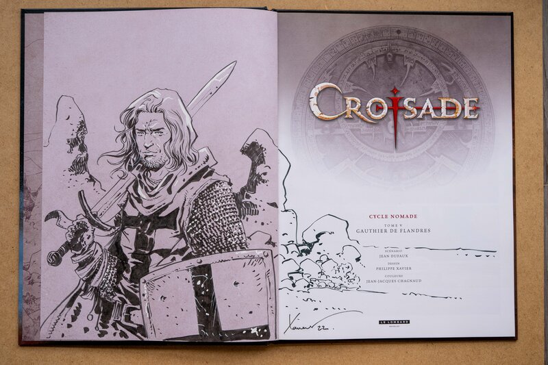 Philippe Xavier, Jean Dufaux, Croisade - Gauthier de Flandres - Sketch
