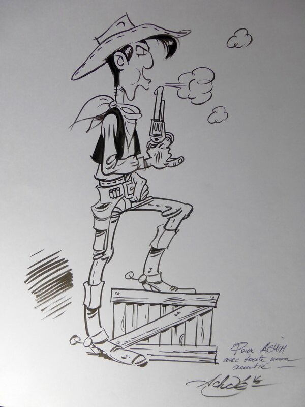 Lucky Luke par Achdé - Dédicace