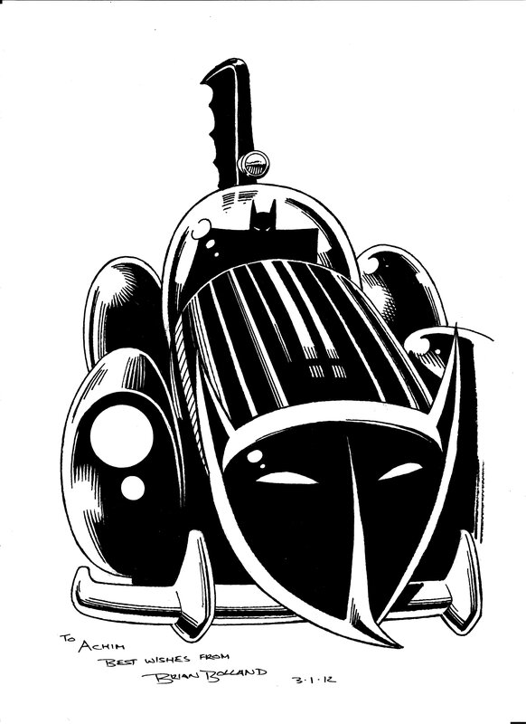 Brian Bolland, Batmobile from Killing Joke - Sketch