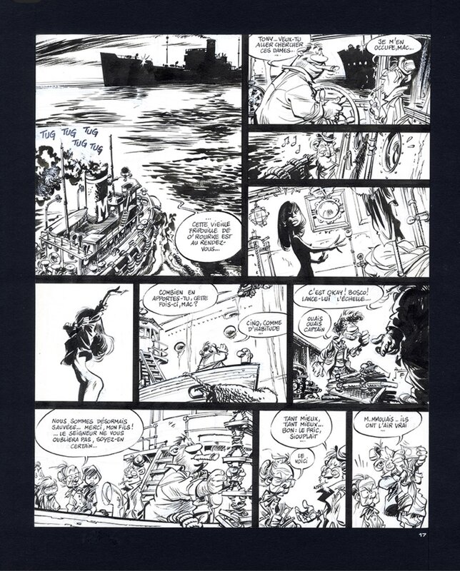 Didier Conrad, Yann, Aventure en jaune - Les Innommables, p17 de Spirou #2301 - Comic Strip