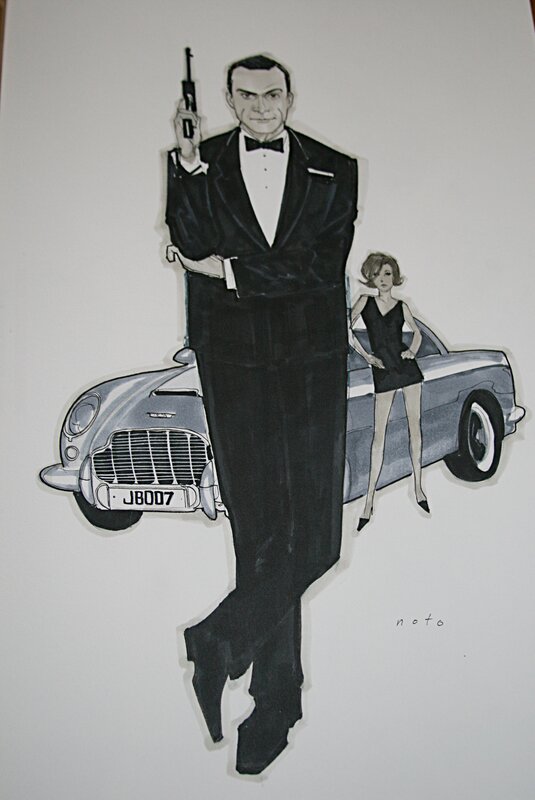 Phil Noto, James Bond 007 - Sean Connery - Original Illustration