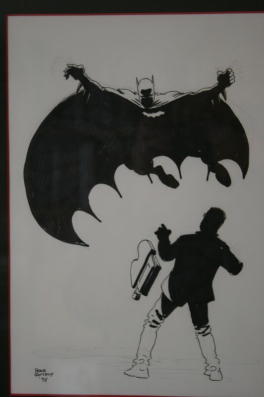 For sale - Frank Quitely, Batman hunts a reporter - Original Illustration